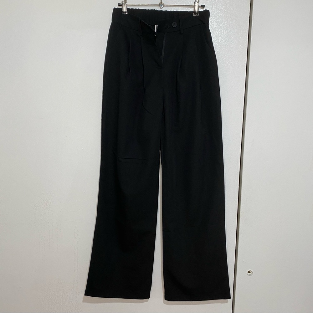 Black Wide-Leg Trousers